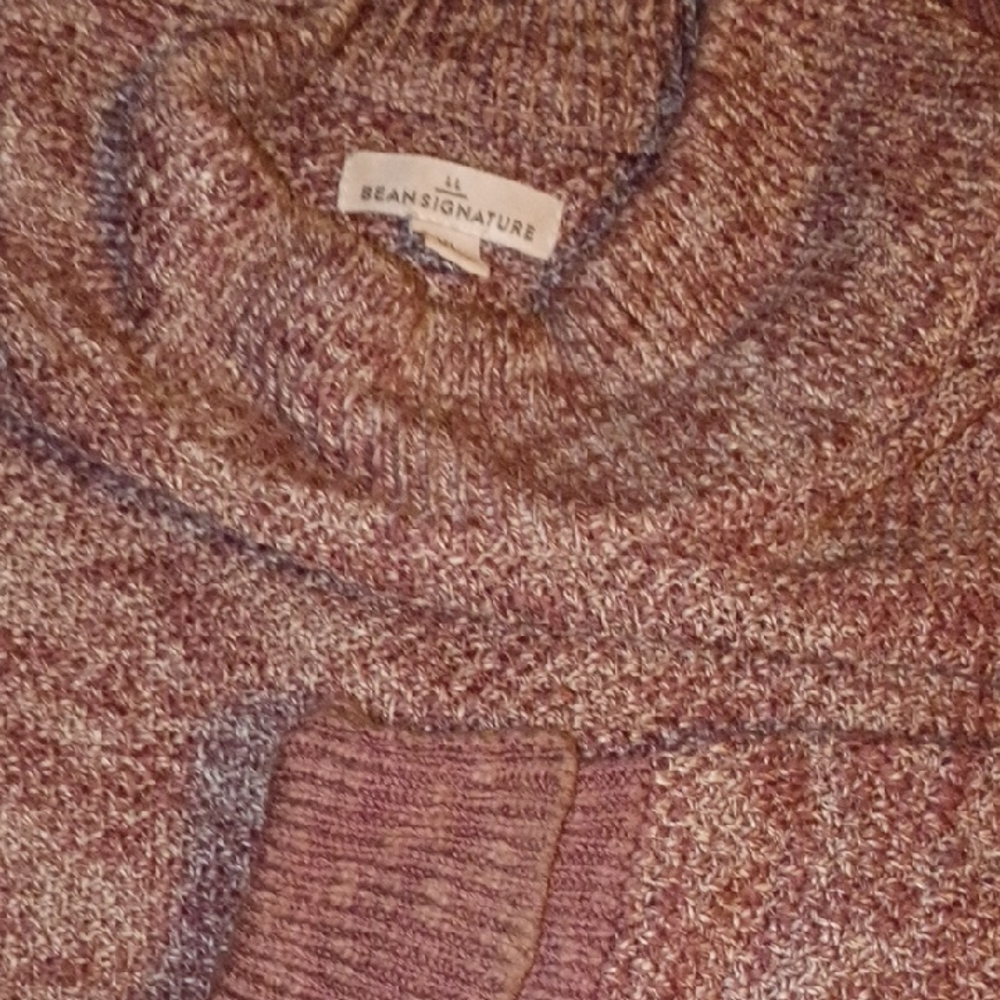 L.L. Bean Women's Cowl Neck Sweater - Rich Mauve